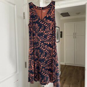 Garnet Hill button front knit tank dress medium